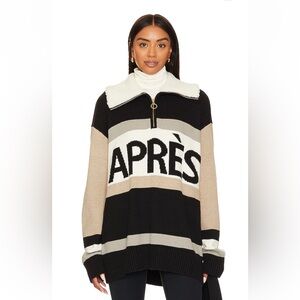 Show Me Your MuMu Black and Cream Après Sweater